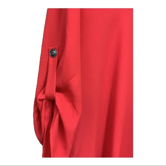 SzM Gibson Latimer Red V-Neck Top NWT - Picture 4 of 7